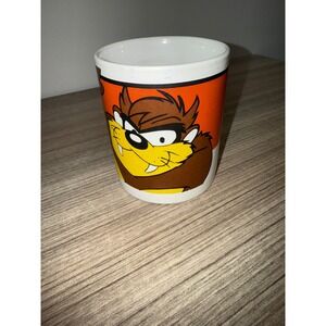 Vintage Looney Tunes Taz Tasmanian Devil Coffee Mug Gibson Orange Stripes